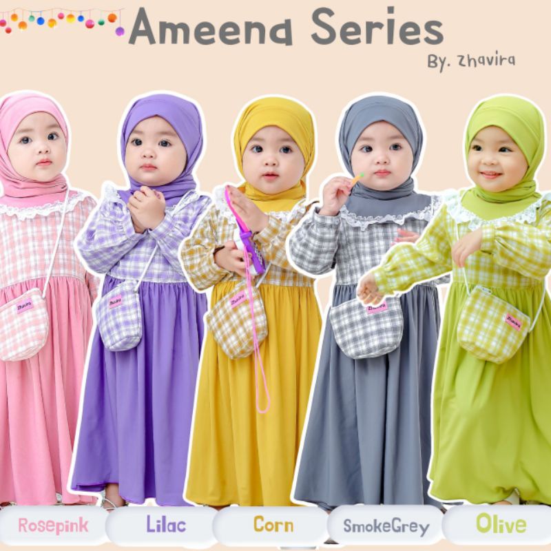 Gamis Anak Bayi Perempuan Ameena original Zhavira