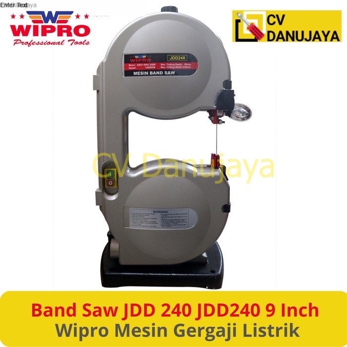 Mesin Gergaji Listrik Bandsaw Band Saw JDD 240 JDD240 9 Inch Wipro