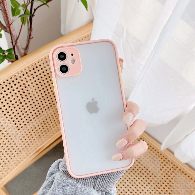 Camera Protection Bumper Phone Cases For iPhone 11 11 Pro Max XR XS Max X 8 7 6 6S Plus Matte Translucent Shockproof Back Cover