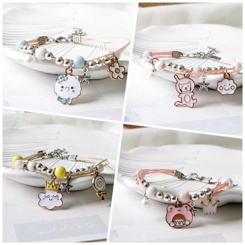 Gelang Tali Anak Perempuan Korea Lucu Cantik Charm
