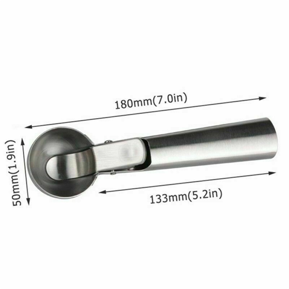 【COD Tangding】ICE Cream Scoop Stainless Steel for Mash Potato Ice Cream Spoon Ball Scooper