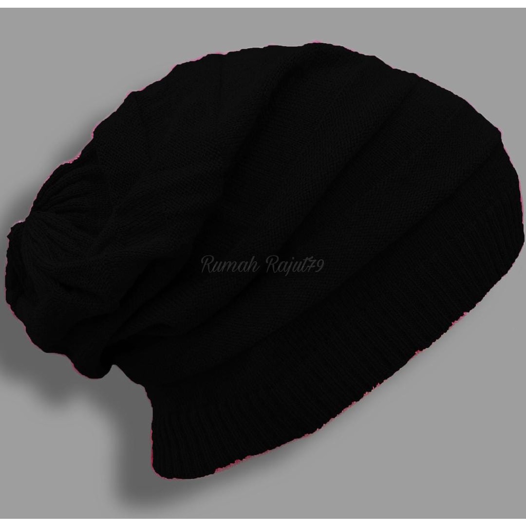 Kupluk topi rajut bannie hat motif Galon