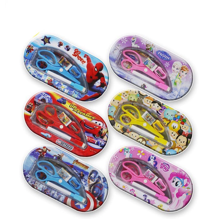 

TEMPAT PENSIL KALENG SET PENSIL GUNTING 2 SUSUN DAN WHITEBOARD / KOTAK PENSIL KALENG SET/ BOX PENCIL HJ 3339