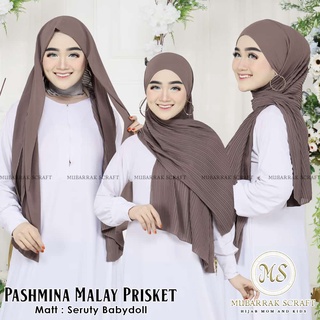 PASHMINA MALAY PRISKET SERUTY TALI BESAR ORI MUBARRAK SCRAFT