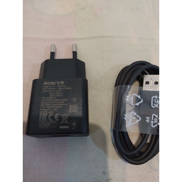Charger SONY XZ1 XZ2 XZ3 Xperia 1/5/10 ORIGINAL 100% Qualcomm QC 3.0 + Kabel SONY Type C Garansi
