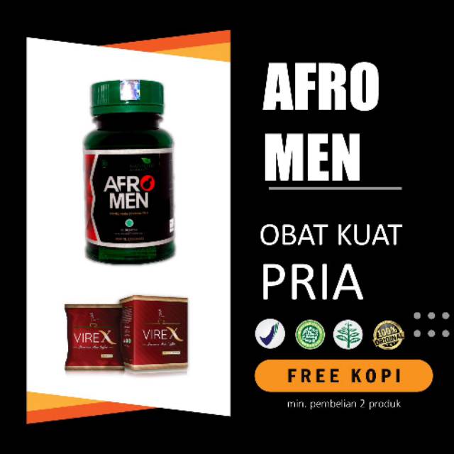 AFROMEN Obat Herbal Penambah Stamina & Kesuburan Pria