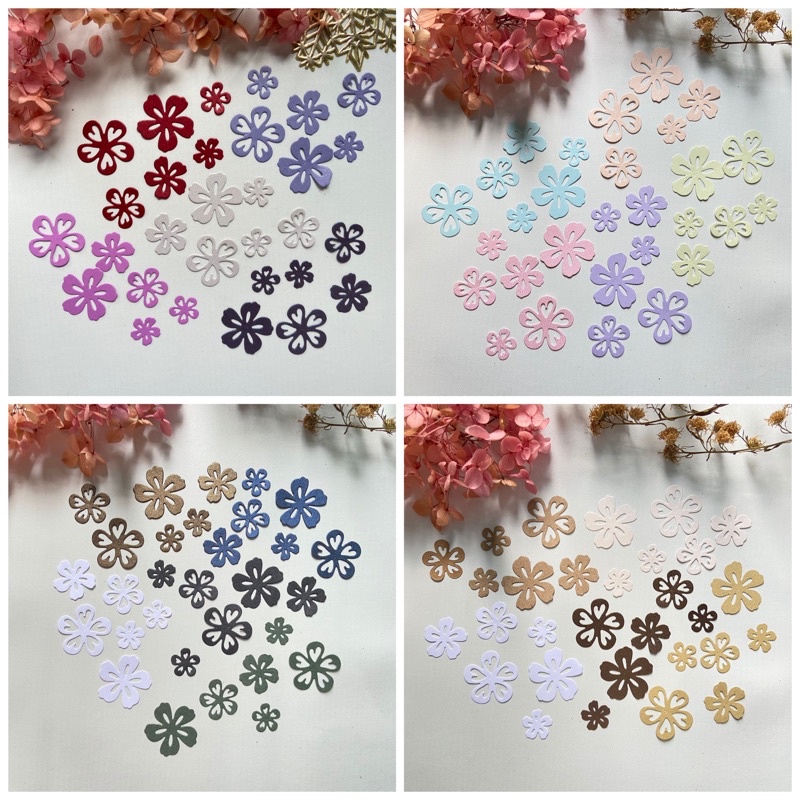 

1 set 30pc die cut / cut dies / dies cut / cut die for scrapbook journal journaling bujo - Bunga mini
