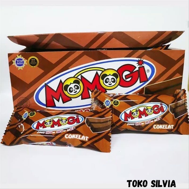 

Makanan ringan MOMOGI rasa coklat 6gr - 1 Pack (20 pcs)