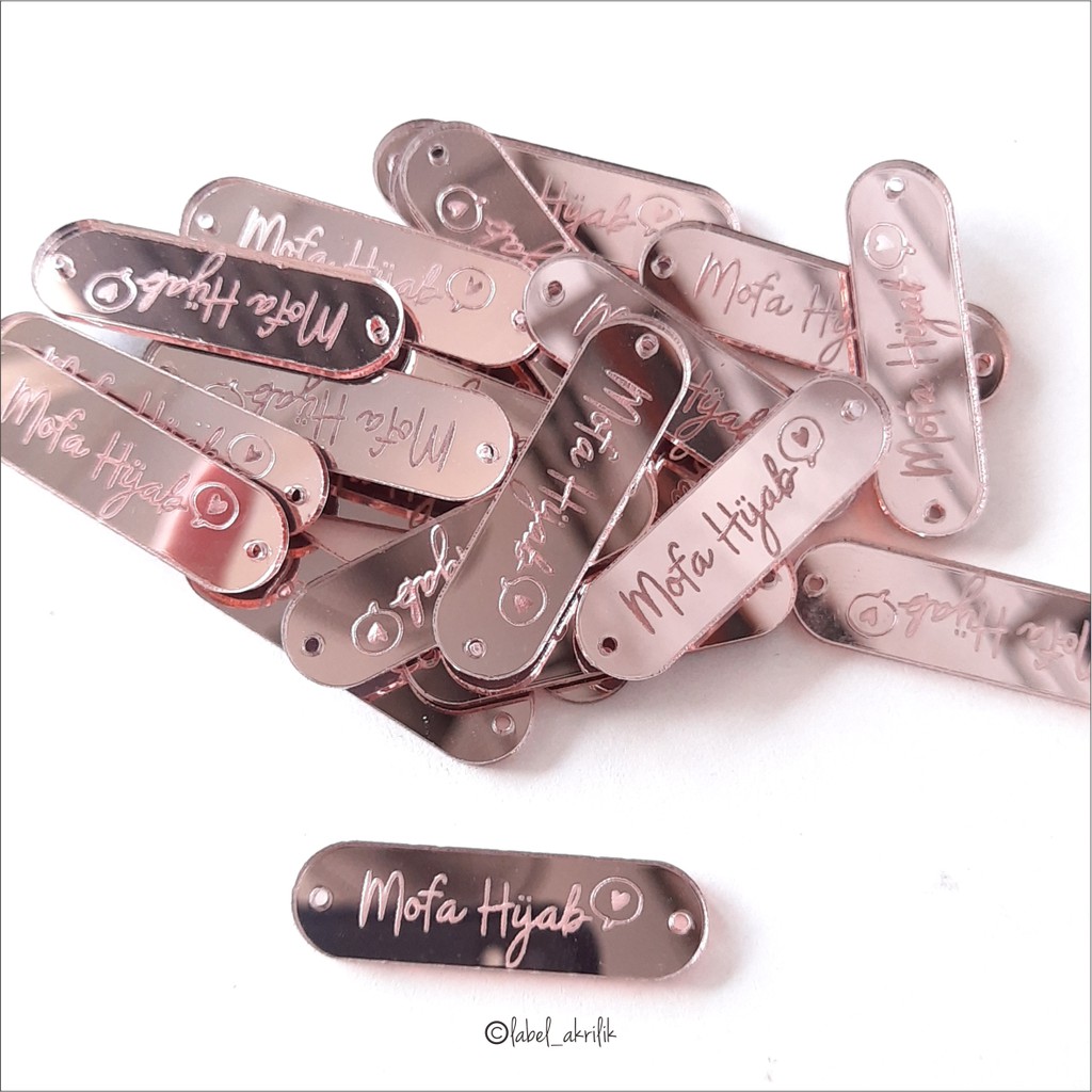 

Label Acrylic Rebranding Hijab/ Baju/ Gamis