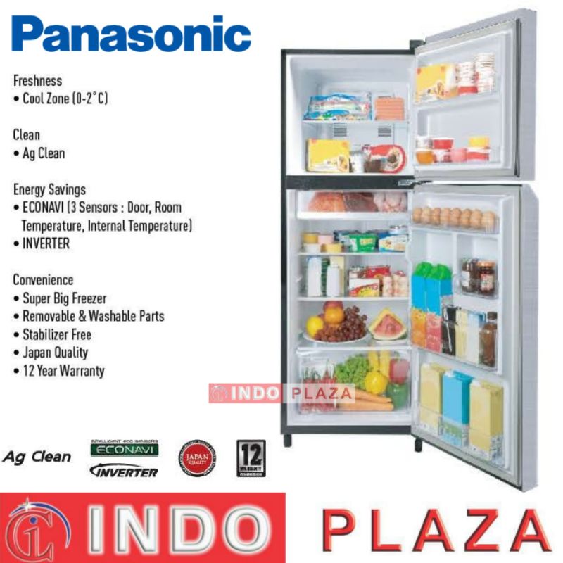 KULKAS PANASONIC 2 PINTU INVERTER BB200V / BB210V