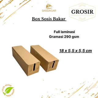 Box sosis bakar / dus sate taichan / roti bakar | Shopee Indonesia