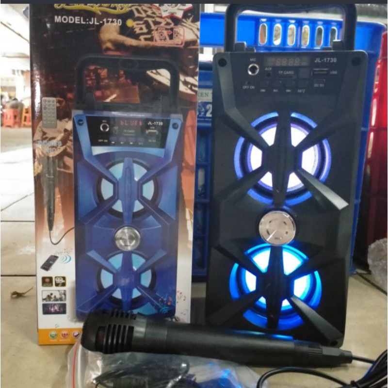speaker bleutooth jinlong JL-1730 free mic/speaker karaoke