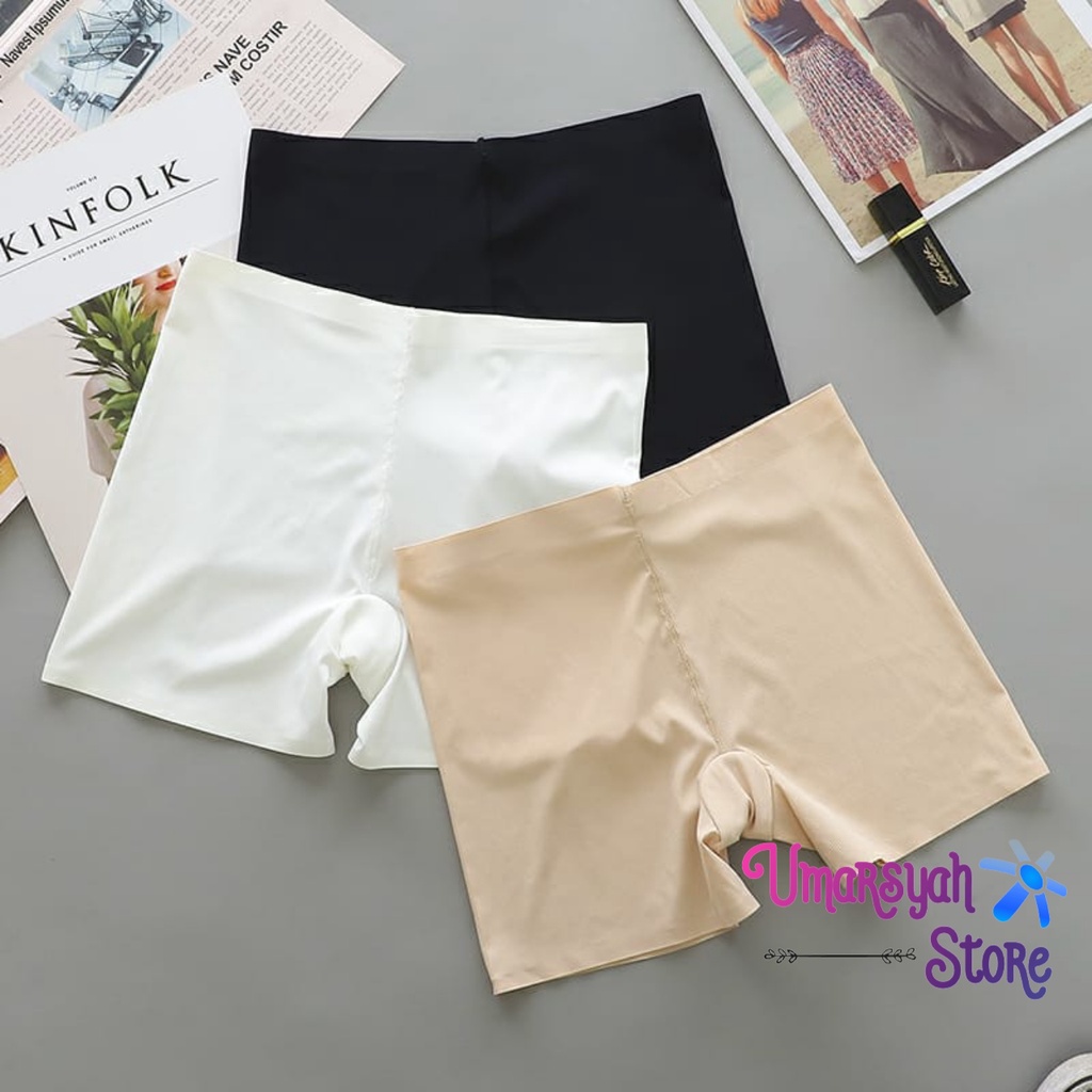 Short Pants Wanita Premium Spandek ( Licin ) Standar &amp; Jumbo