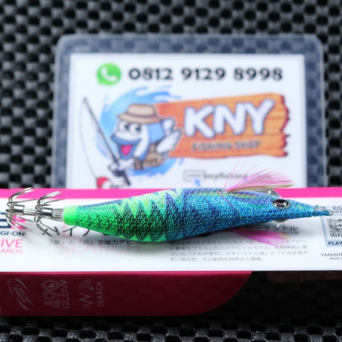 yamashita egi oh q live search 2.5 ocean blue umpan cumi lure sejagat 88 joran