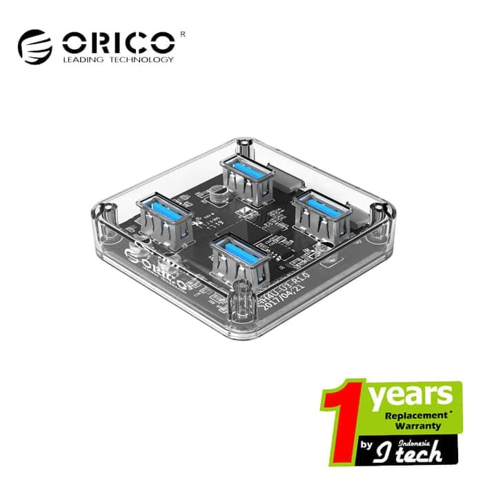 USB Hub Orico 4Port 3.0 MH4U-U3 Transparant