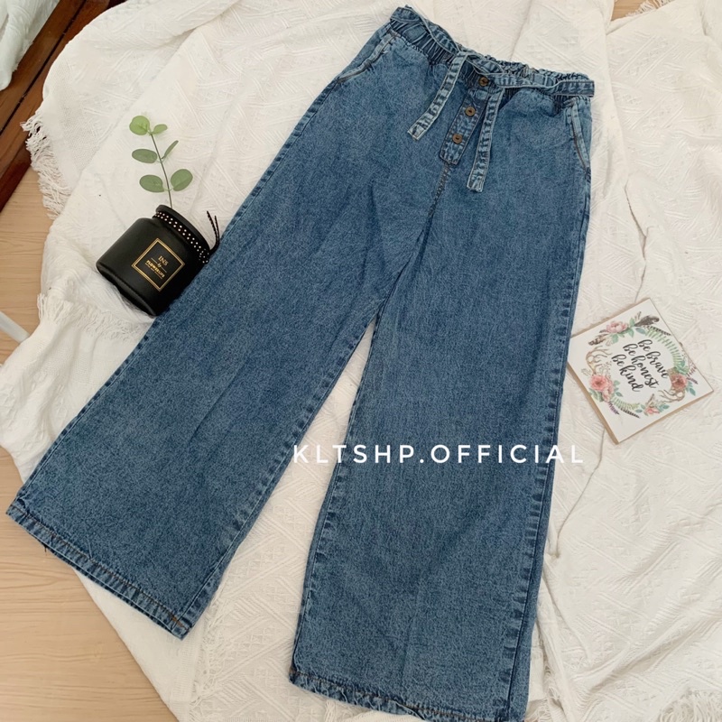 KAMA PALLAZO KULOT || KULOT JEANS PREMIUM || KULOT KANCING 2