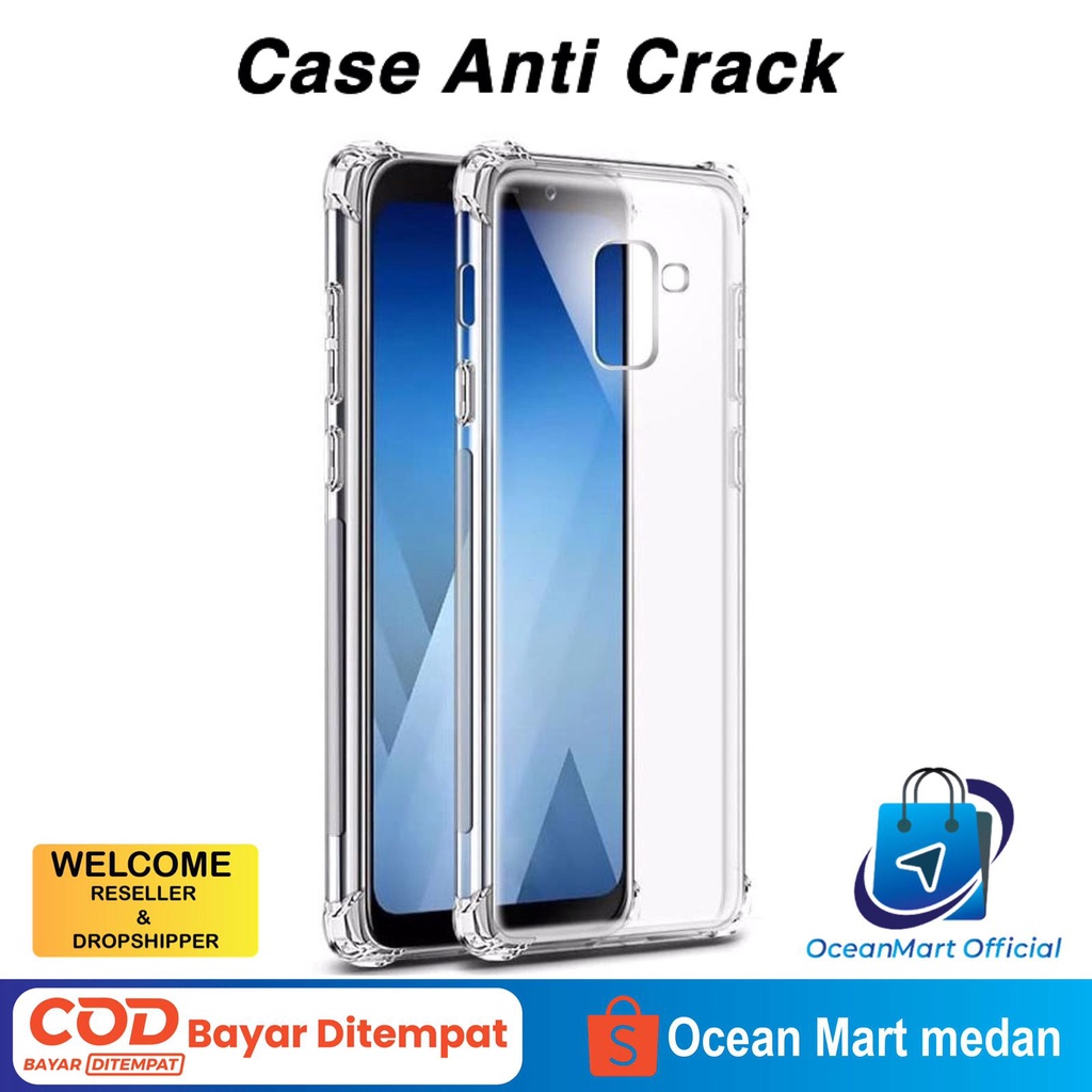 Case HP Anti Crack Samsung A50s/A50/A30s A8 S8 S9 Plus M10 M20 M30 TPU Softcase Silicone Bening Transparant Aksesoris Handphone HP OCEANMART OCEAN MART Murah Grosir