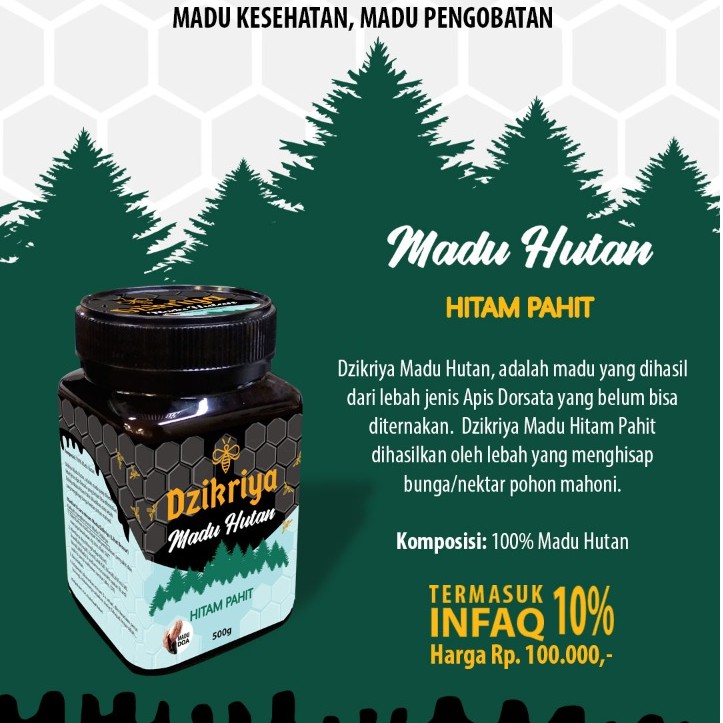 

ASLI 100% MADU DZIKRIYA HUTAN PAHIT HITAM KEMASAN BARU