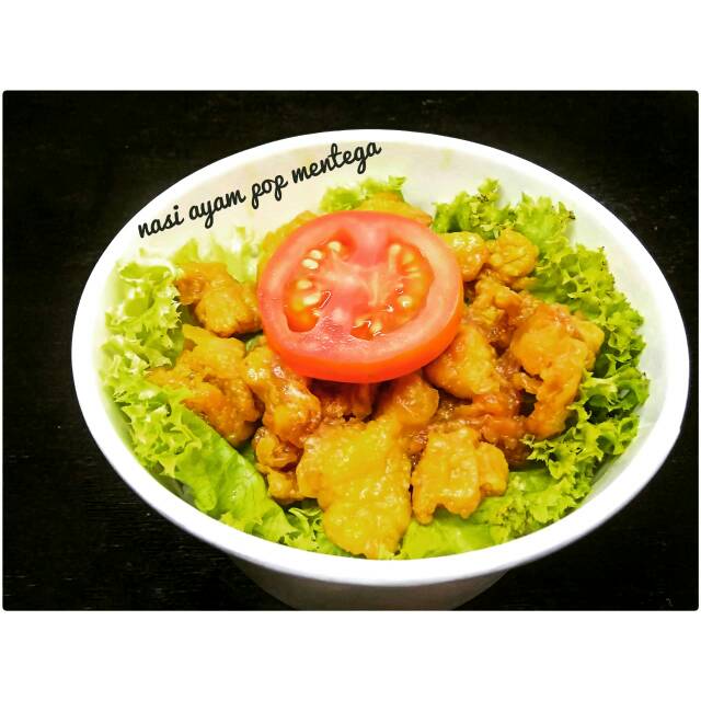 

Nasi ayam pop mentega