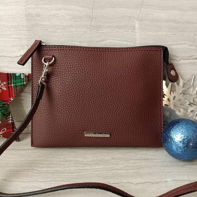 ❤️❤️ TERBARU DOMPET WANITA KECIL❤️❤️ CLUTCH/TAS HUSH PUPPIES MILEY SLING WINE