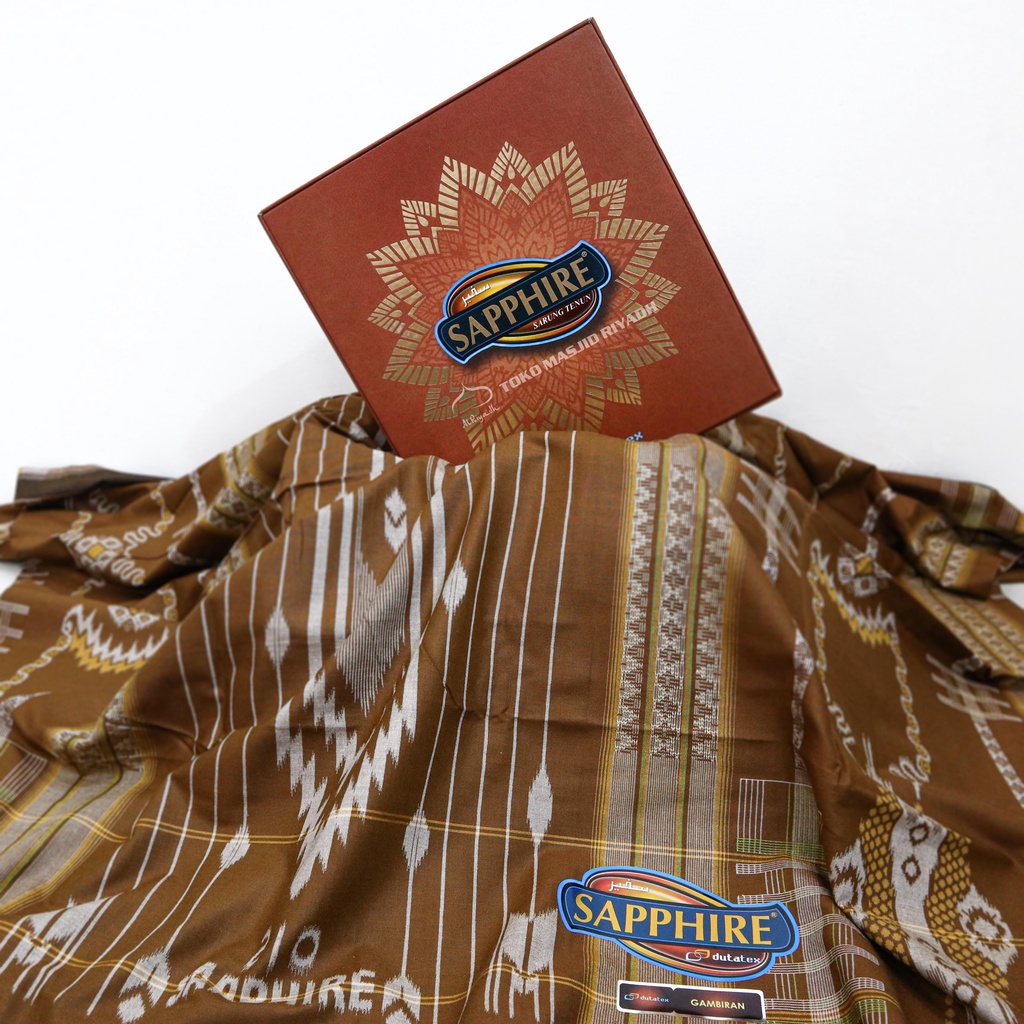 Sarung Sapphire Motif Jacquard Gambiran