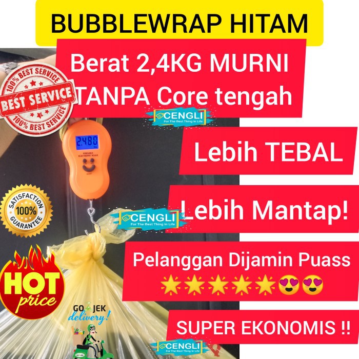 

BUBBLE WRAP bening 125cm x 50m / BUBBLEWRAP BENING 125 X 50m TEBAL