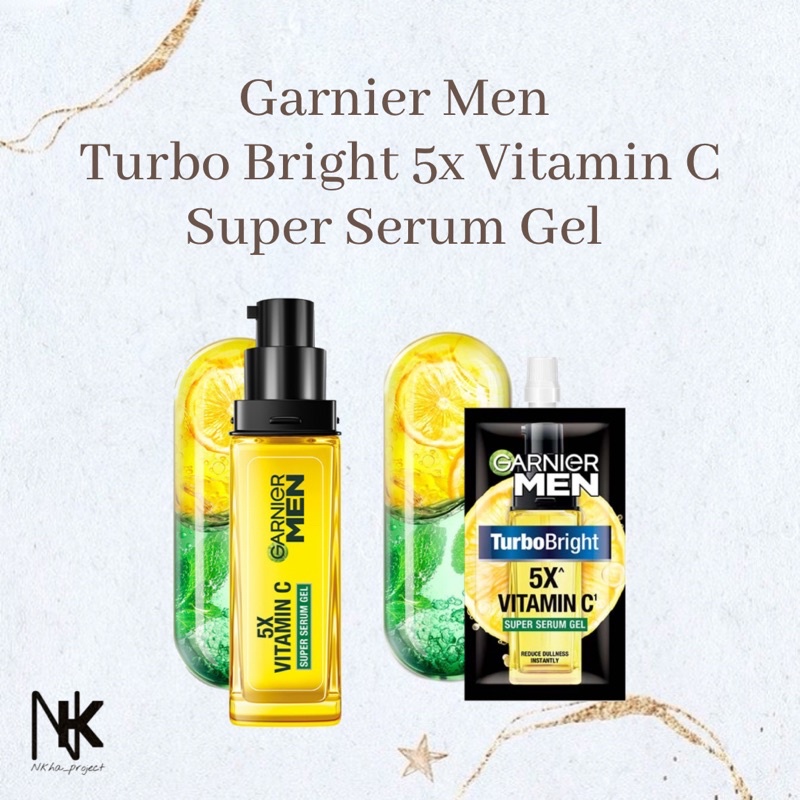 Garnier Men Turbo Bright 5x Vitamin C Super Serum Gel