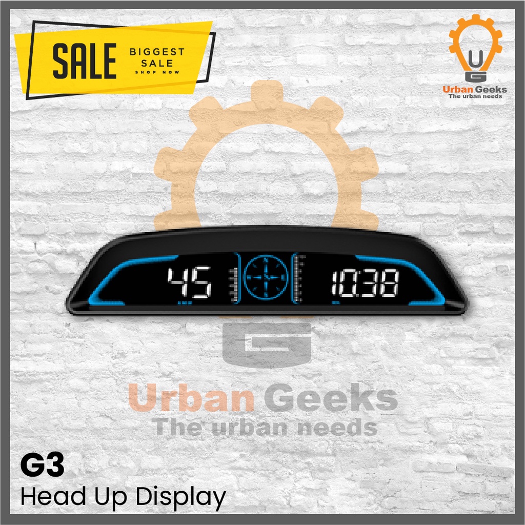 HUD G3 Head Up Display OBD2 With Over Speed Alarm System