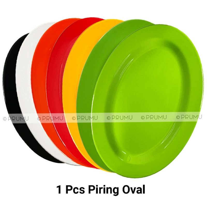 [ ⭐⭐⭐⭐⭐ ] Piring melamin oval 12/14 inch food grade asli original