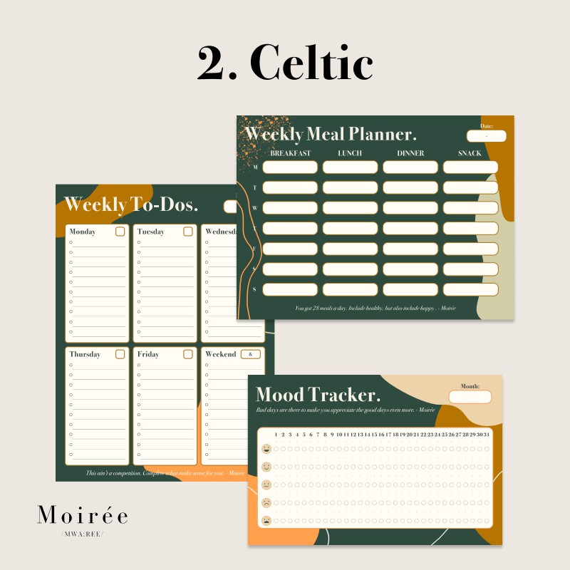 

Productive box : Wall planner + Grid Board ( Celtic ) #localbrand