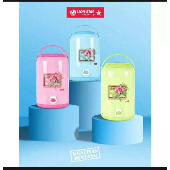 Tempat air Drink Jar Blue Sky kapasitas 3liter Lion Star D-17 TERMOS