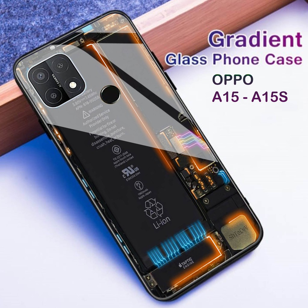 [H07] Case Kaca Oppo A15 A15S ,SOTFCASE GLASS OPPO A15 A15S, CASE HP OPPO A15 A15S , CASE KEREN OPPO