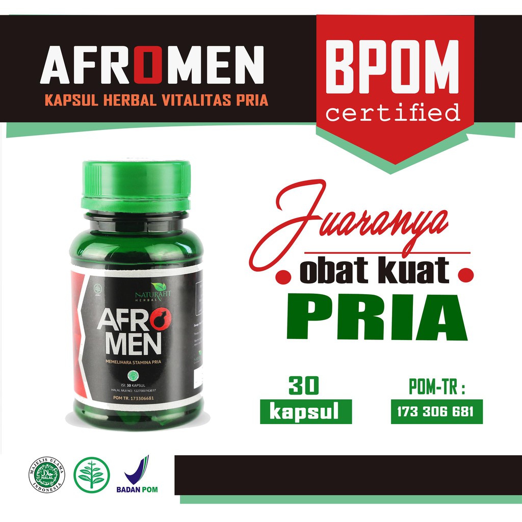 Obat Pembesar -Afromen -Alat Pembesar Kelamin Alat Vital Pria BPOM