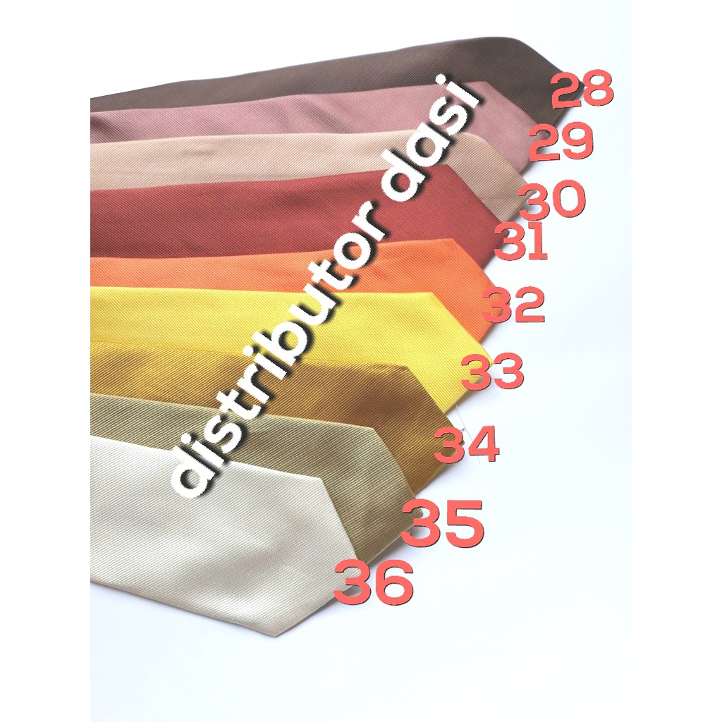 Dasi Panjang Salur Halus Warna Coklat Muda 3 Inch Distributor Dasi