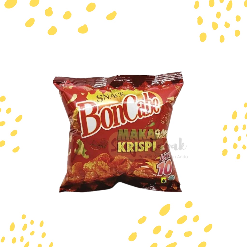 Makaroni Bon Cabe Mini 30 gr Level 10 Maccaroni Pedas Krispi