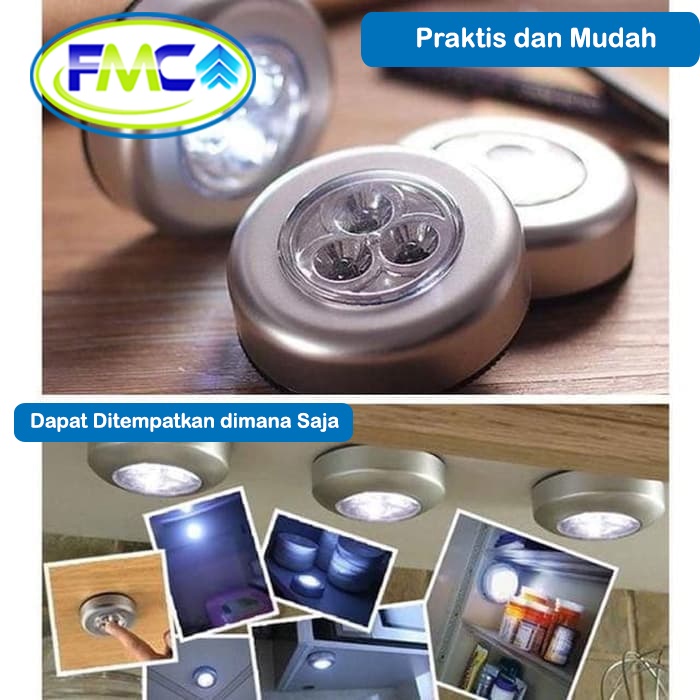 Lampu Darurat Emergency LED Tempel Stick and Click  Praktis Murah Multifungsi Serbaguna