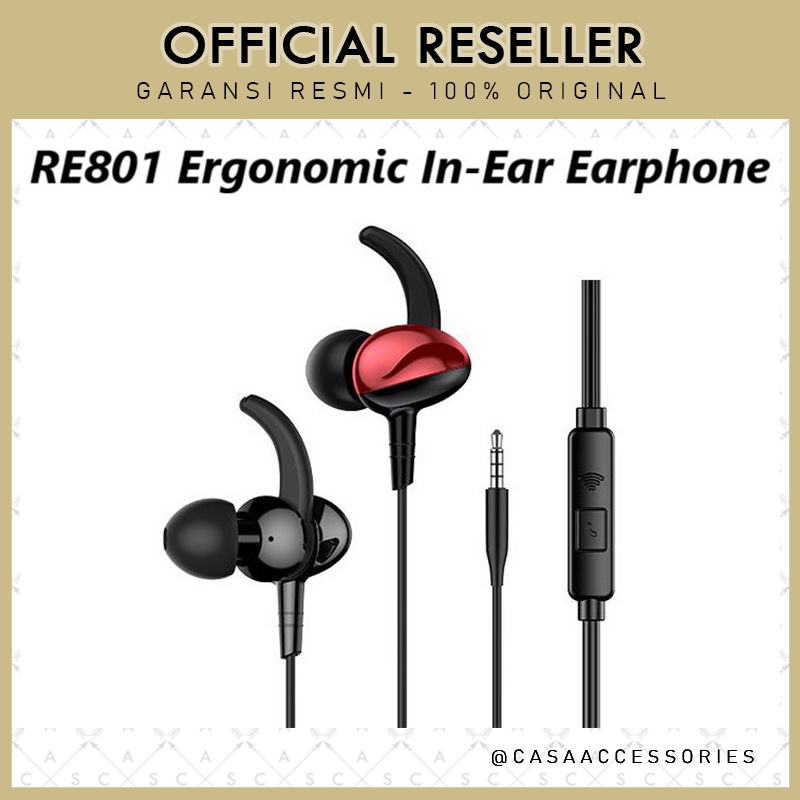 Robot RE801 Ergonomic In-Ear Earphone (new RE10 RE20 RE101S RE701)