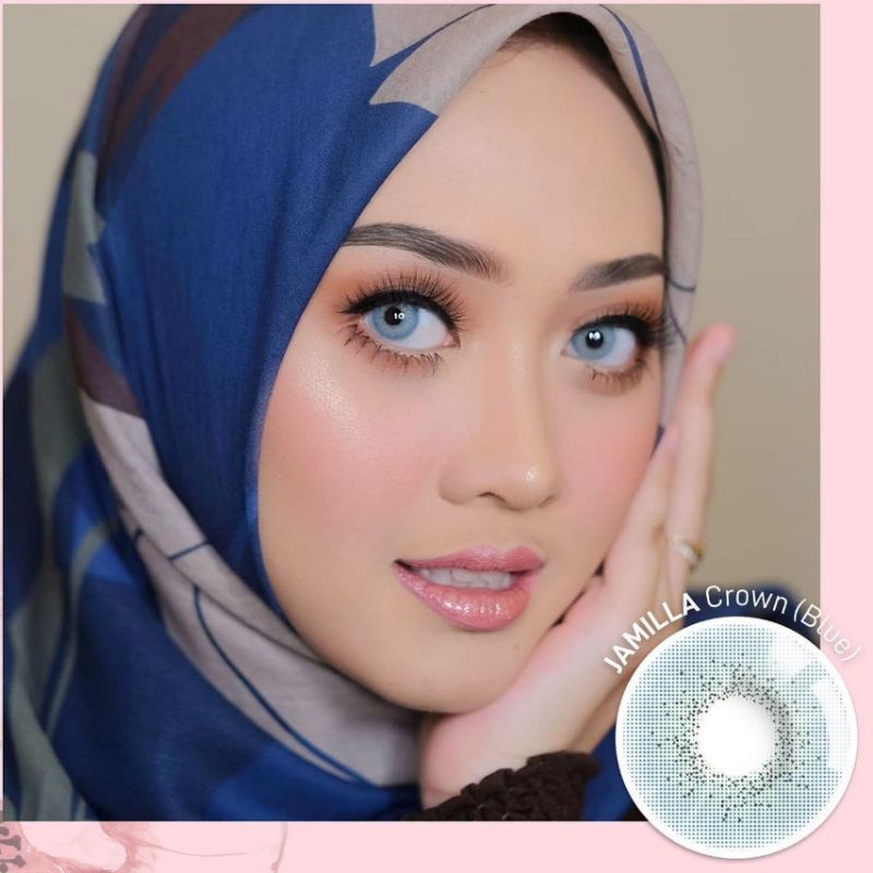 Softlens X2 JAMILLA 14.5 MM CROWN BLUE MINUS -0.50 S.D -6.00