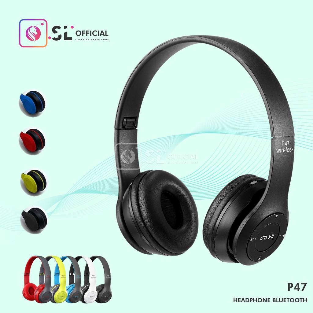 Headphone wirelles Bluetooth P47 / headset bluetooth Megabass