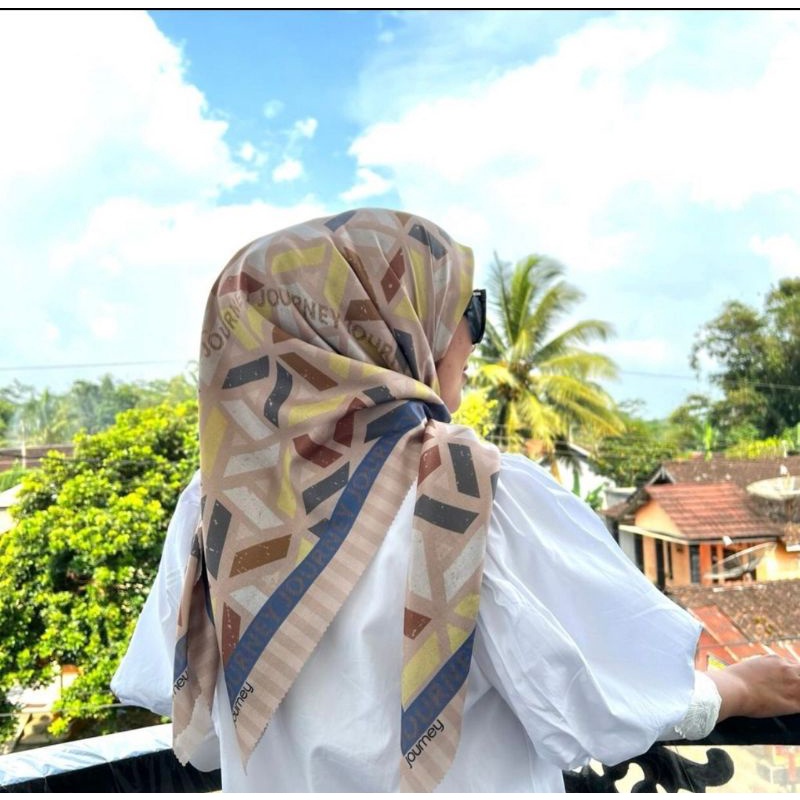 Kerudung segi empat Journey Scarves terbaru ori 100%