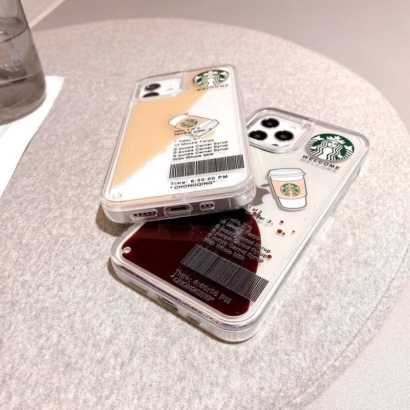 Casing Motif Starbucks Coffe Quicksand Soft Case IPHONE 6 6G 6S 6+ 6S+ 7 7+ 8 8+ PLUS SE 2 2020 Tpu Transparan Shockproof Cover