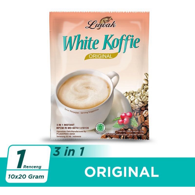 

KOPI LUWAK WHITE KOFFIE ORIGINAL RENCENG 10 PCS