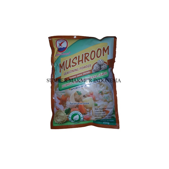 HERRING BRAND MUSHROOOM SEASONING POWDER / KALDU SHITAKE / MICIN JAMUR 200 GRAM