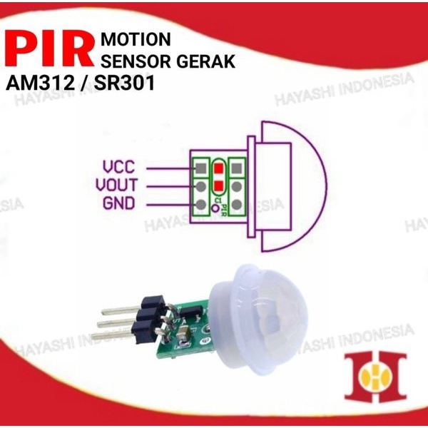 PIR Human Motion Detector Module Sensor Gerak Mini Body SR301 AM312