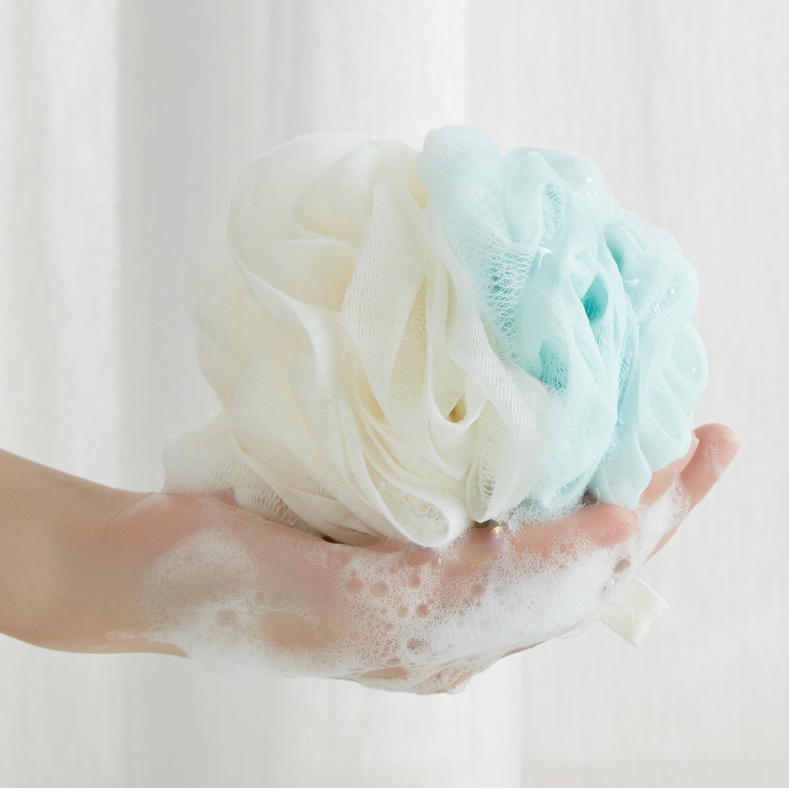 Size Besar Spons Mandi Bentuk Bola / Jala – AC 59 – Spon Penghilang Daki Sponge Sikat Pembersih Penggosok Punggung Badan Gosokan Busa Besar Perontok Daki Peralatan Perlengkapan Spa Kamar Mandi Bath Bathup Loofah Sponge Mandi