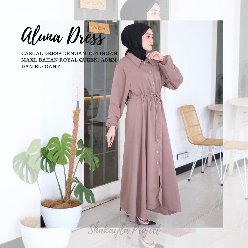 [MAXI DRESS] ALUNA DRESS (CASUAL DRESS)