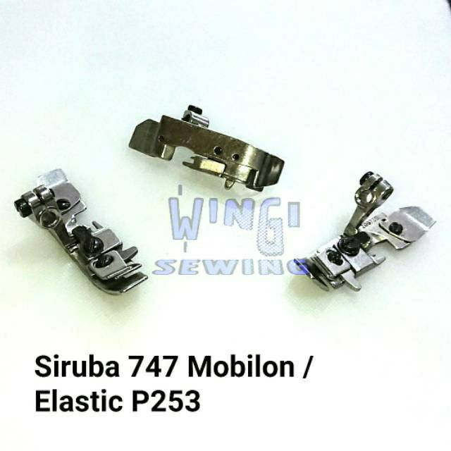 Presser Foot Sepatu Mobilon Karet Elastic Mesin Obras Industri