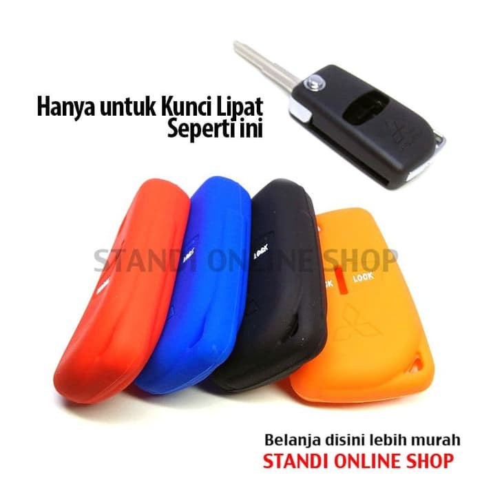 Kondom Remote Silikon Cover Kunci Mitsubishi Pajero Mirage Outlander