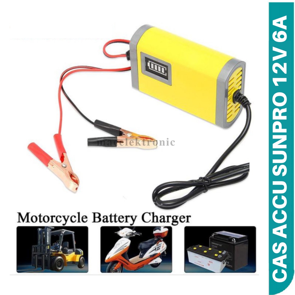 Cas Aki MOTOR MOBIL Charger AKI MOTOR MOBIL 12V 2A / 12V 6A KABEL INDONESIA CASAN AKI ACCU