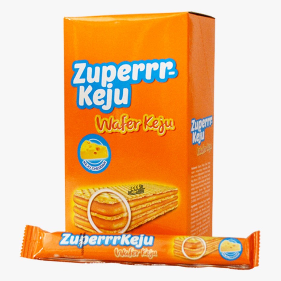 

Zuperrr Keju Wafer Keju - 20pcs x 8gr